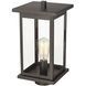 Bowton 1 Light 15.63 inch Powder Coated Bronze Outdoor Post Lantern